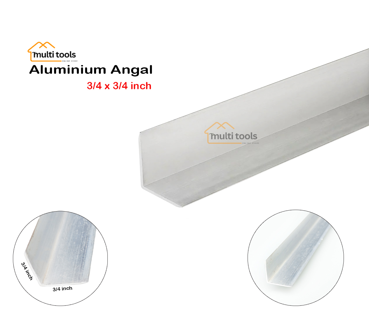 Aluminium Angal (3/4 X3/4 Inch)